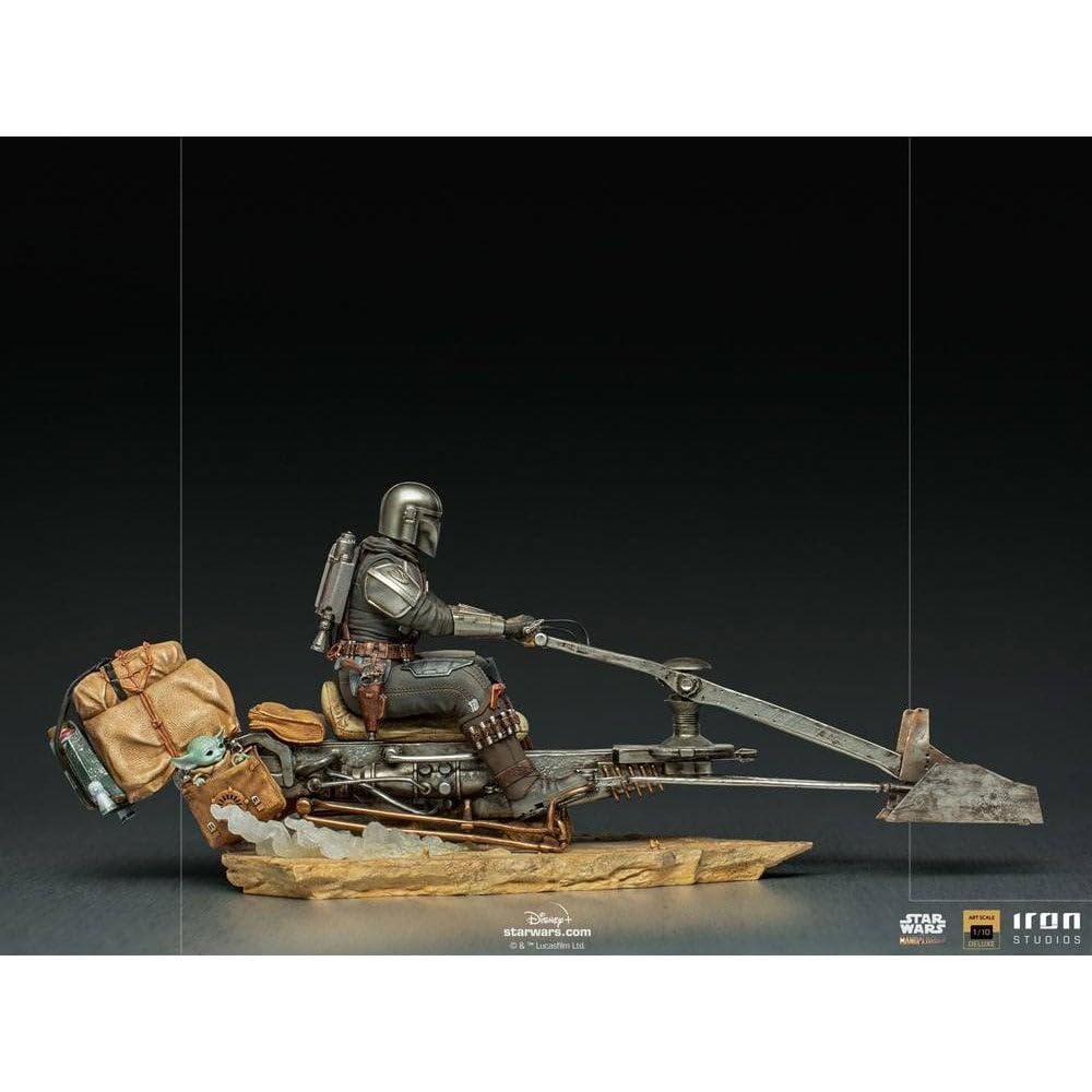 Amazon.co.jp: Iron Studios 1:10 The Mandalorian on Speederbike