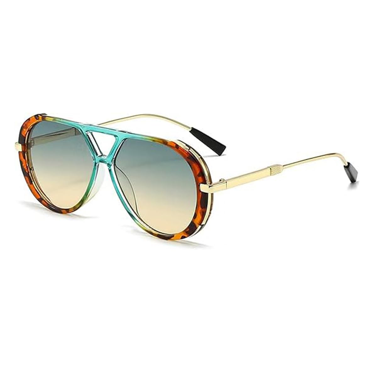 Genérico Gafas de sol de aviador Panther, vintage, unisex