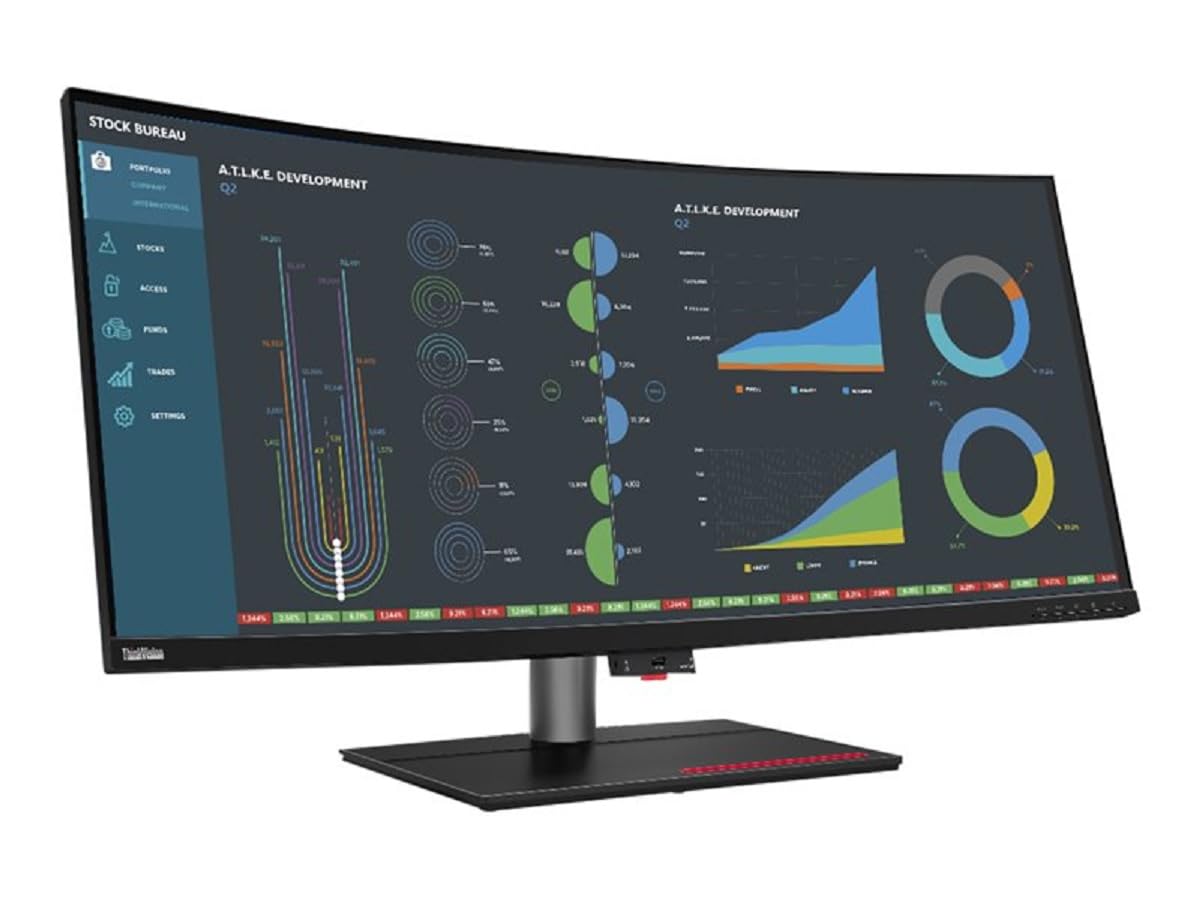 Lenovo 62C1GAT6EU, THINKVISION P40W-​20 - Monitor Curvo Ultra Ampio, 39,​7 cm