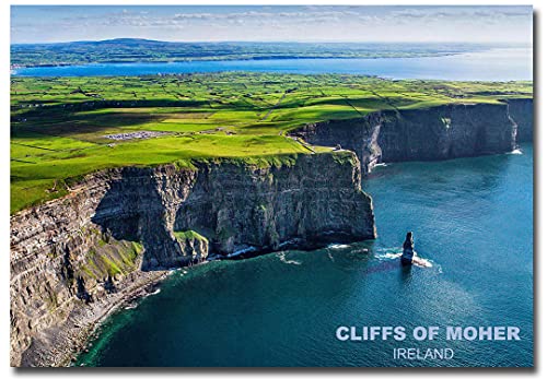 Imán decorativo de refrigerador Cliffs of Moher 2.5 x 3.5 pulg