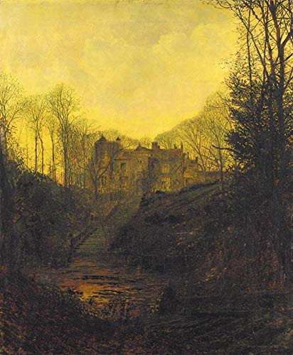 Peintures à l'huile John Atkinson Grimshaw décor de salle automne