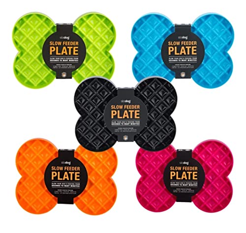 Industripet 10125 Orange Slodog Slow Feeder Plate