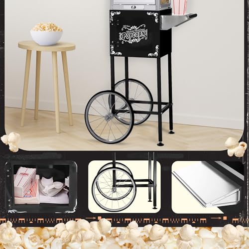 Image of Great Northern Popcorn Matinee 8oz Popcorn Cart Only, Black