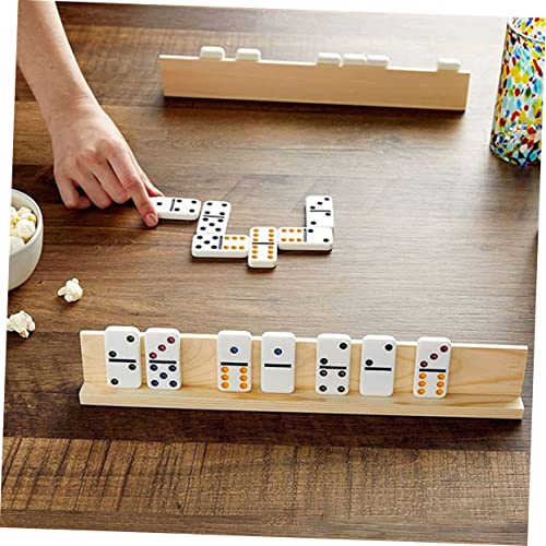 Soportes de Madera para Domino Juego x4 miniatura 4