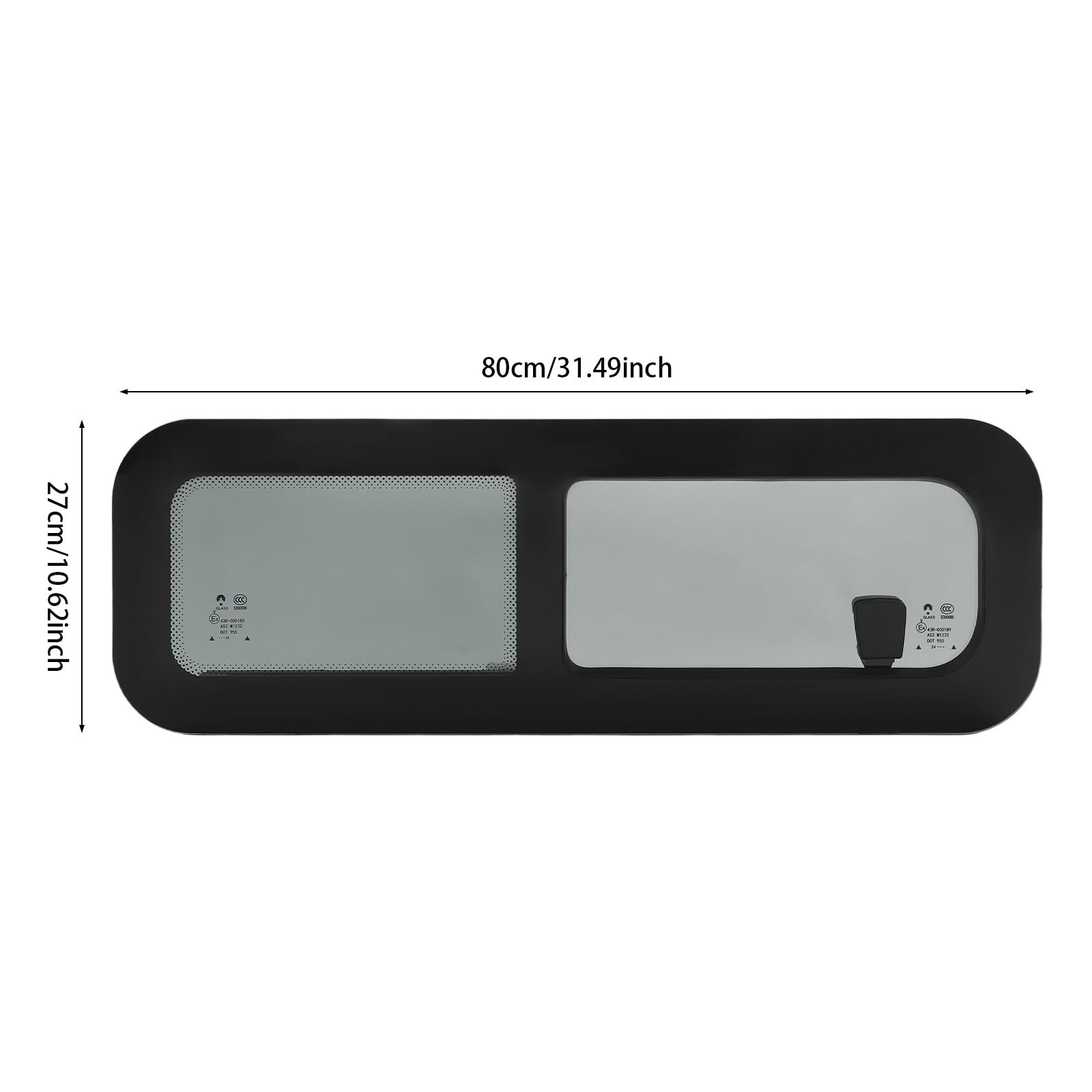 Finestra per camper per per camper, finestra scorrevole orizzontale per camper 800 x 270 mm