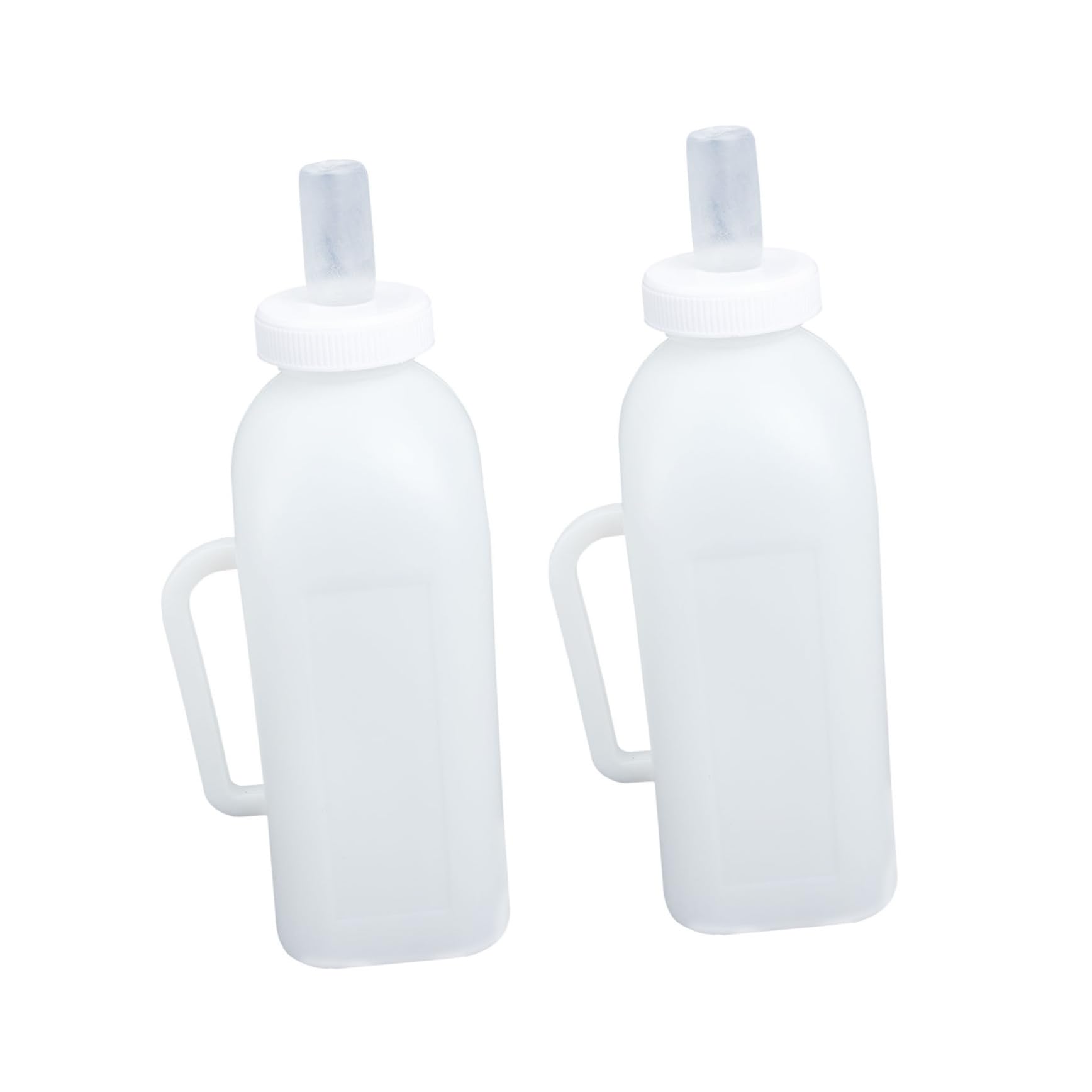 Angoily 2sets Feeding Bottle for Newborn Puppies Kitten Milk Bottle Calf Milk Feeder Silicone Pet Use 2pcs*2