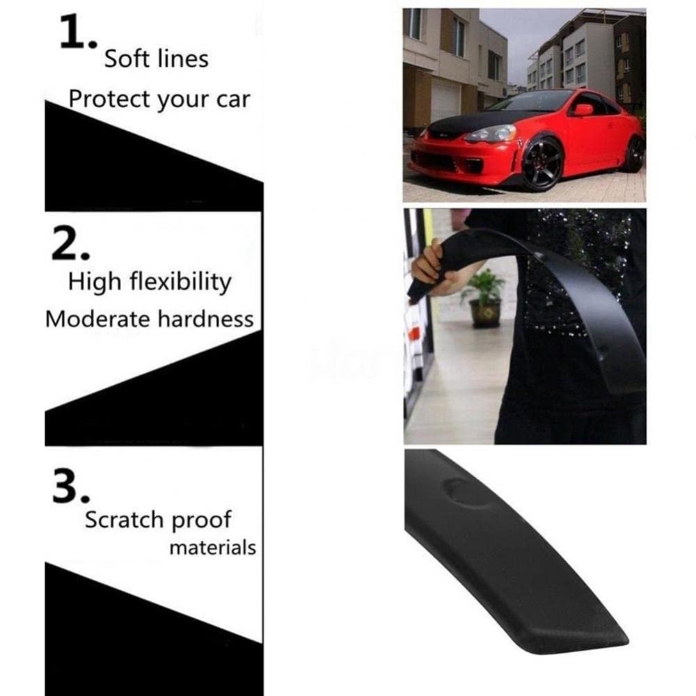 Paraspruzzi 4 Pz/set Universal Car Mud Flap Mud Flap Paraspruzzi Paraspruzzi Parafanghi Auto Flessibile Fender Flare Passaruota Protector Parafango