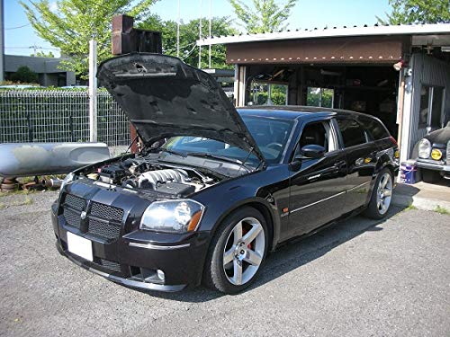 Amazon | ダッジ マグナム SRT8 ボンネットダンパー シルバーカーボン