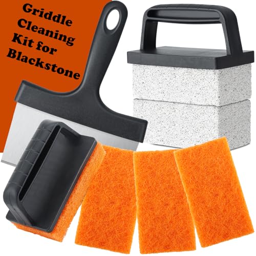 Griddle Cleaning Kit Compatible with Blackstone - Flat Top Grill Cleaner Grill Cleaning Kit with...
