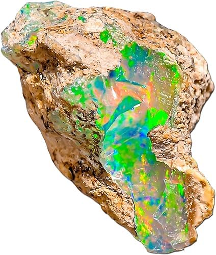 Natural Ethiopian Opal Rough 02.50 Carat- Quality Stone Jumbo Fire Ethiopian Raw Crystal Rock Gemstone for Jewelry Making, Wire Wrapping, (B0D9M621P7) Amazon Price History, Amazon Price Tracker