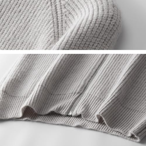 Mens Fall Sweater Men's Cardigan Sweaters Full Zip Sweaters Stand Collar Casual Knitted Cardigan Overcoat4