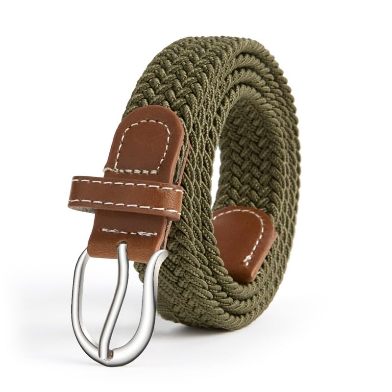 Knitted Men'S Waist Belt, 1-Inch Elastic Baseball Strap, Suitable For Golf And Casual Wear3