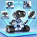 FunMission Robot Toys for Kids Boys Girls Emo Robots Remote Control Smart Robot with Auto-Demonstration LED Eyes Flexible Head & Arms for 3+ Years Old Kids