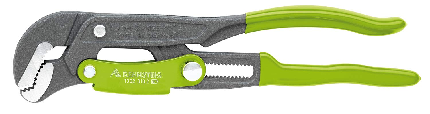 Rohrzange S-Maul 1“ (Zange mit Schnellverstellung, Öffnungsweite 0-42 mm, Länge 325 mm, Einhandbedienung, integrierter Klemmschutz) 1302 010 2