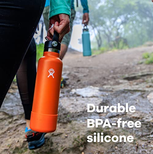 Image of Hydro Flask Accessory Medium Silicone Water Bottle Boot Flex Boot Dew - for 32 oz and 40 oz Bottles - Dishwasher Safe, BPA-Free, Non-Toxic