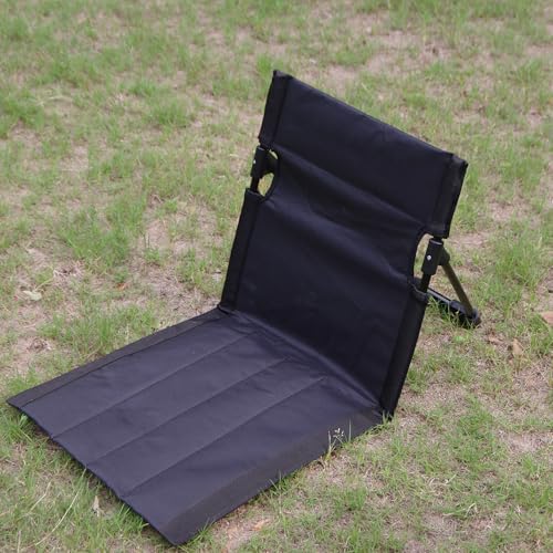 Silla Plegable de Camping con Respaldo Portátil de Aluminio (Negro Carbón) miniatura 4