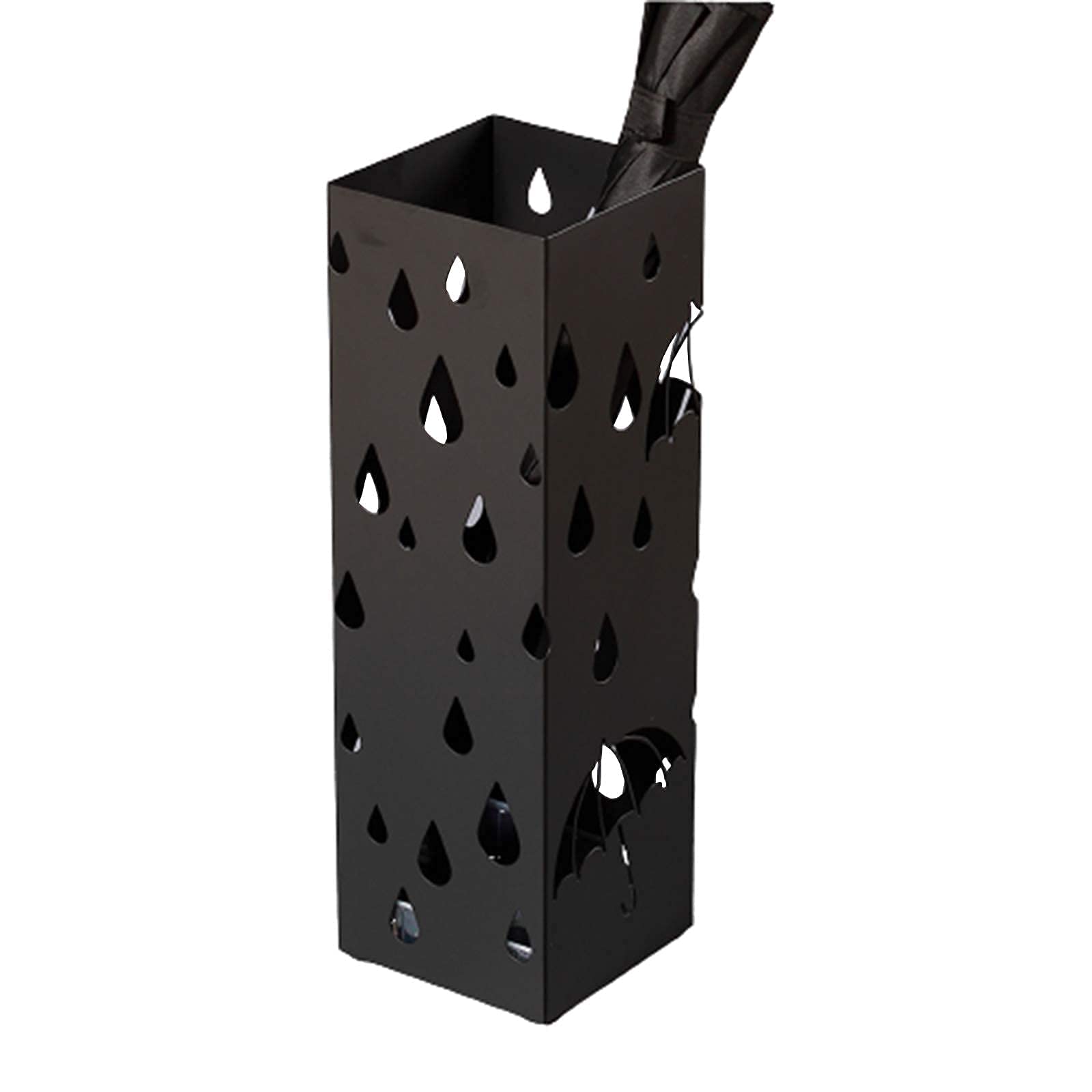 XDLEDMKIZ Umbrella Stands, Umbrella Stand,Umbrella Stand Wrought Iron with Can Store Loand Short Umbrellas,Household Hotel Umbrella Bucket/White