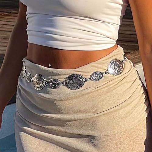 Western Belt for Women Country Concho Belts for Women Silver Western Jewelry for Women Cowgirl Jeans Dresses2