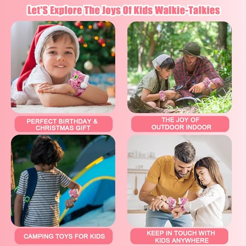 Image of Dinosaur Walkie Talkies for Kids 3 Pack, Wrist Walkie Talkie Watch Toys for Boys Girls Age 3-12, T-Rex Dino Toys Long Range Outdoor Camping Gear, Birthday Gifts Christmas Stocking Stuffers