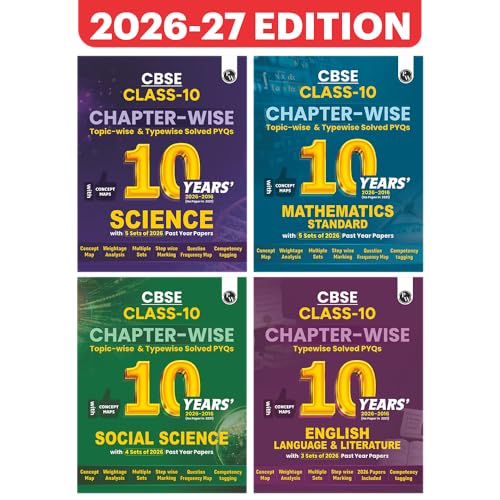 PW CBSE Class 10 Chapter-wise, Topic-wise & Typewise 10 Years Sol...