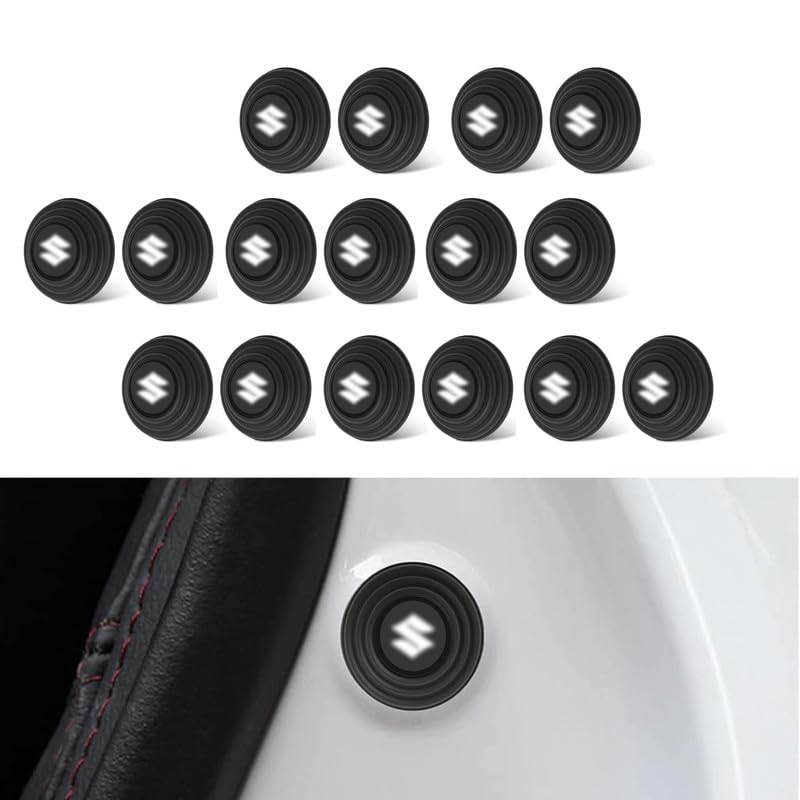 kelenate® 16 pcs car shock absorber protector rubber guard pads car door accessories compatible for maruti suzuki swift, baleno, brezza, alto, wagonr, dzire, ertiga