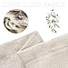 Linen Curtains for Living Room Drapes Flax Window Curtain Panels for Bedroom 1 Pair