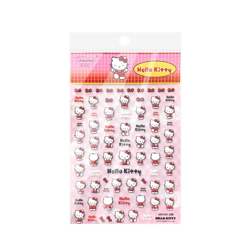 Amazon.co.jp: 浮き彫りデザイン キティHello Kitty ネイルシール