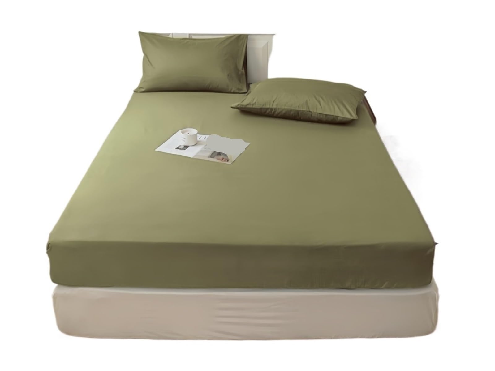ZIHDKE 1pcs Fitted Sheet Elastic Band Mattress Cover Bed Queen King Size No Pillowcases Included for Tatami(140x200cm)