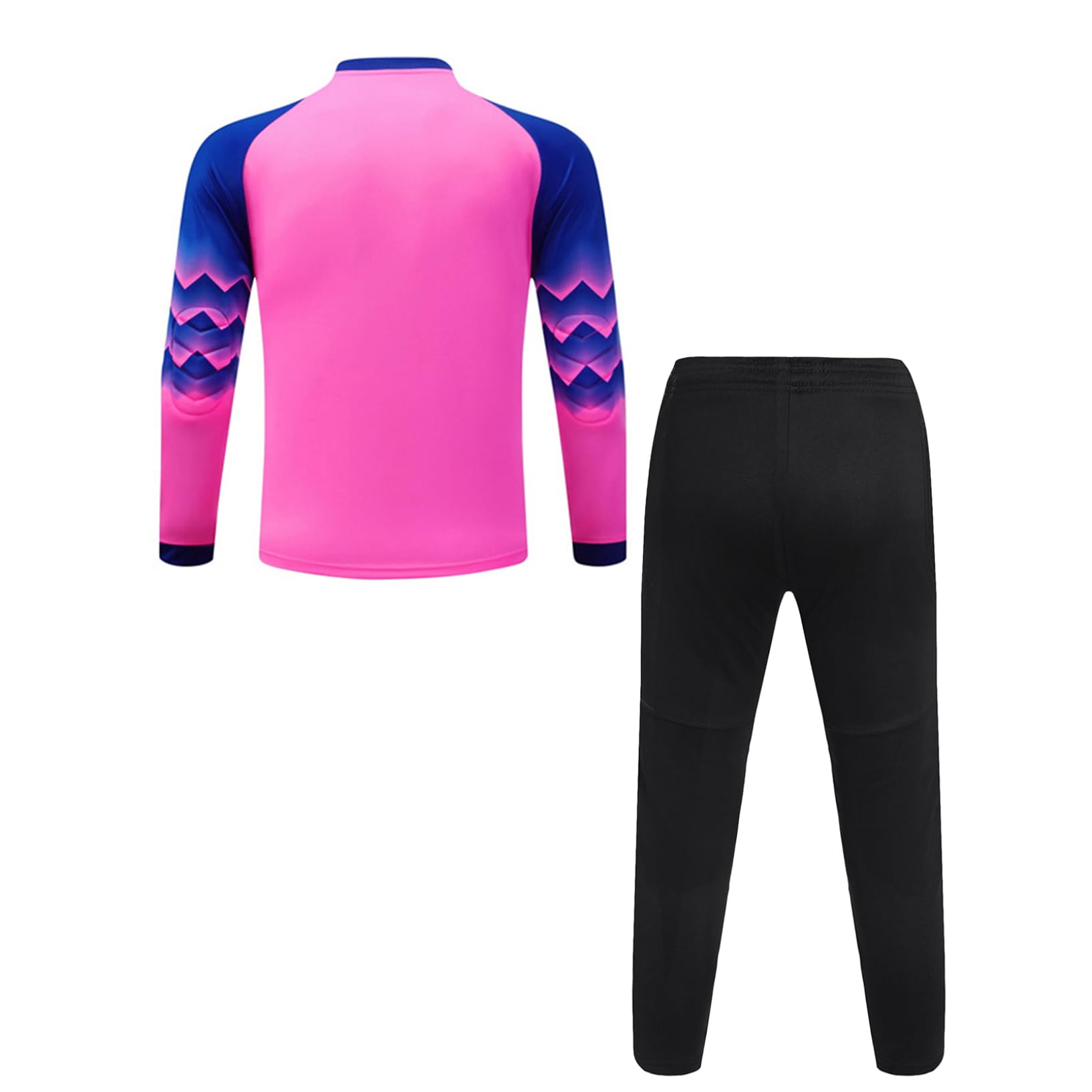 Oyolan Enfant Garçon Maillot de Gardien de But Football et Pantalon Foot Ensemble Tenue Entraînement Football Costume