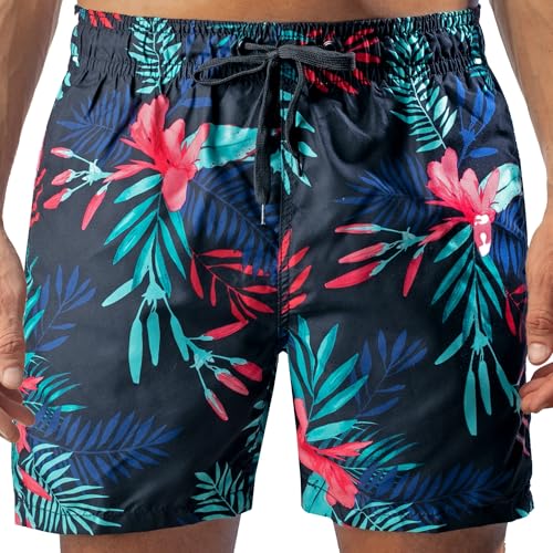 Image of Kanu Surf Men's Big Viper Extended Size Stripe Swim Trunk