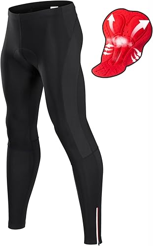 qualidyne Pantalones de ciclismo para hombre, pantalones de ciclismo acolchados 4D, mallas de ciclismo de carretera, pantalones de bicicleta