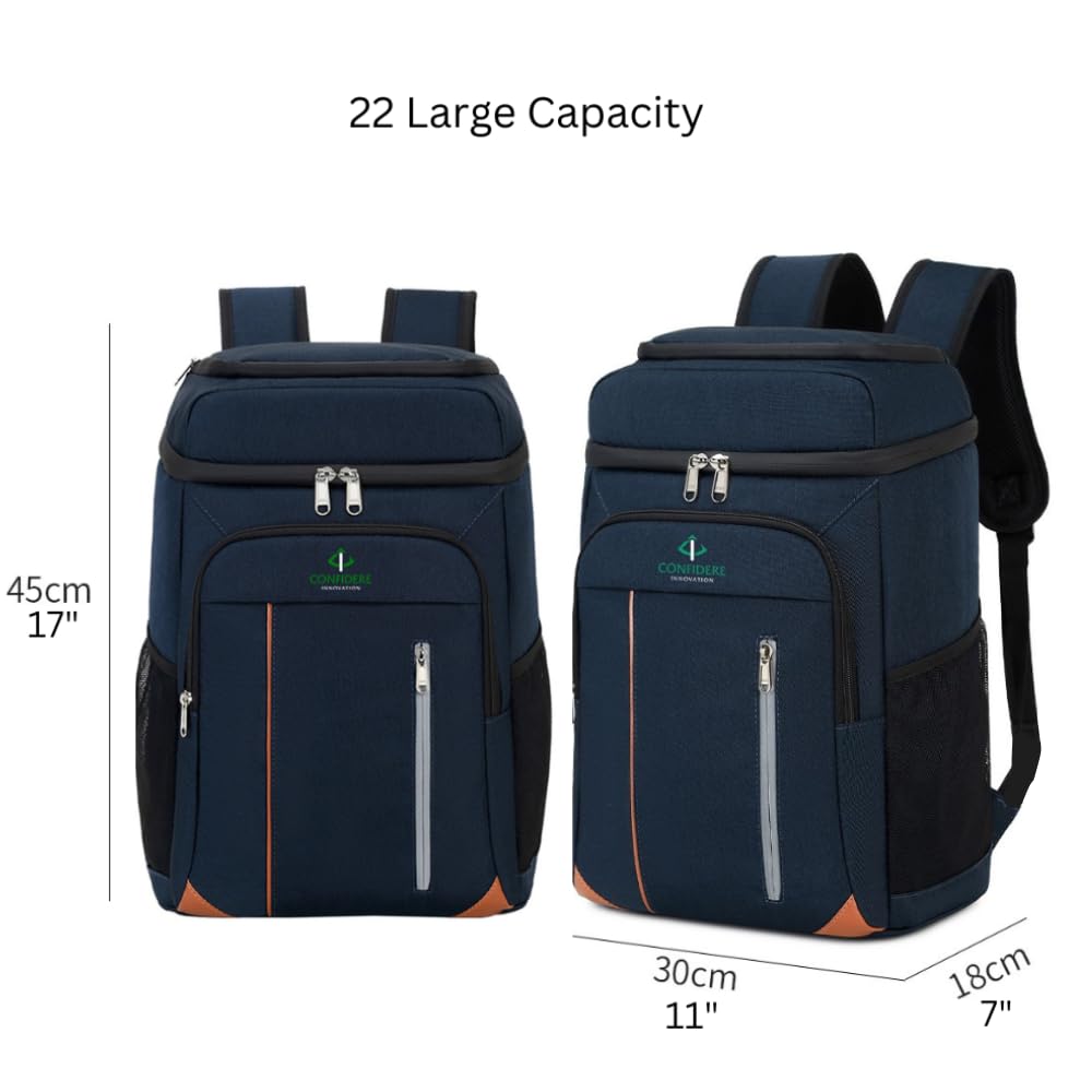 Backpack Coolers Insulated Leak Proof 30 Cans- Insulated Compartment USB Charging Port, Portable Cooler Lightweight for Beach, Travel, Camping & Lunch, Cooler Backpack for Men & Women