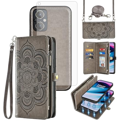 Housse OnePlus Nord N20 5G pour Sorties et Voyages Étui Portefeuille Fleur avec Porte-cartes