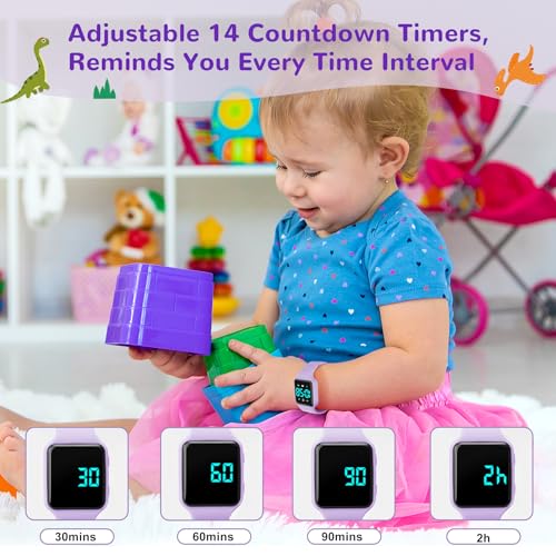 Image of Potty Training Watch for Toddlers & Kids with Countdown, Flashing Lights, Fun Music or Vibration Alerts - Waterproof Interactive Toilet Training Reminder for Boys & Girls Ages 2-9