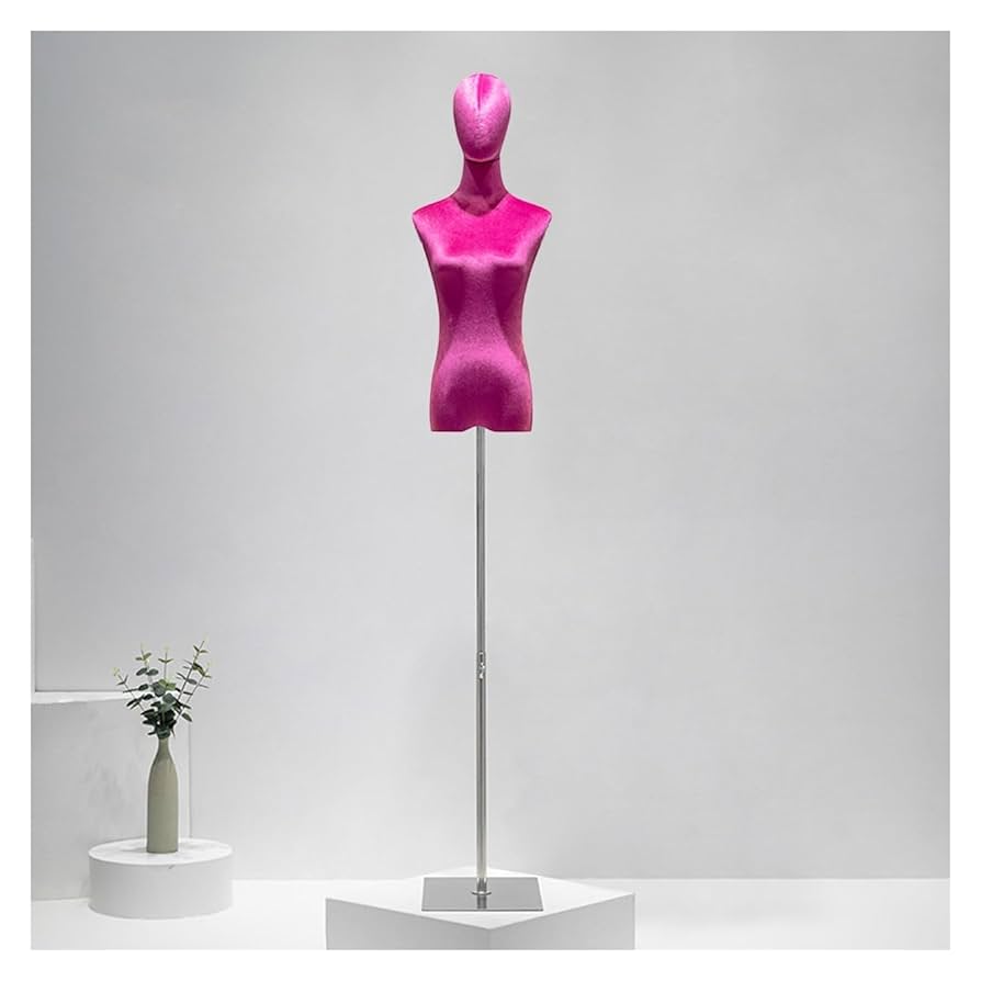 美品 レディース トルソー マネキン 高さ調整可能 WEIMALL トルソー マネキン 7号 女性 スチール脚 レディース