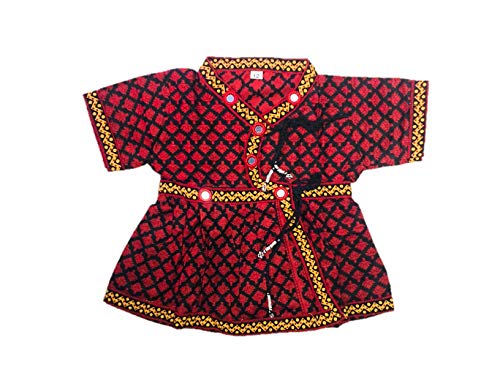 Image of PK HUB Boy's Ethnic Traditonal Design Cotton Dhoti Kurta Chaniya Choli Set for Festival, Occasional Day - (Pack of 1)