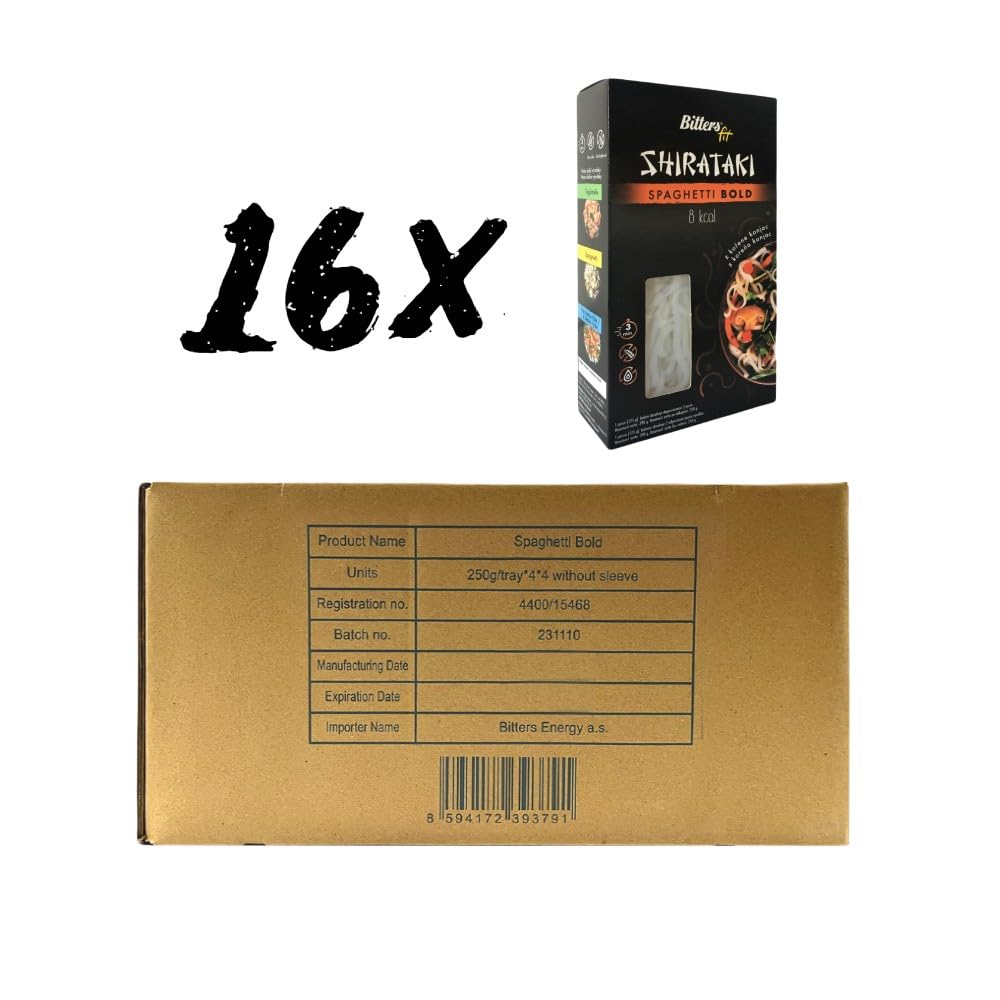 Bitters Pasta di Konjac - Spaghetti Bold - 16x390g (senza liquido 16x250g)