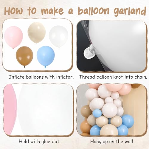 Image of Balloon Garland Kit, Party Decoration Set (Sky blue)