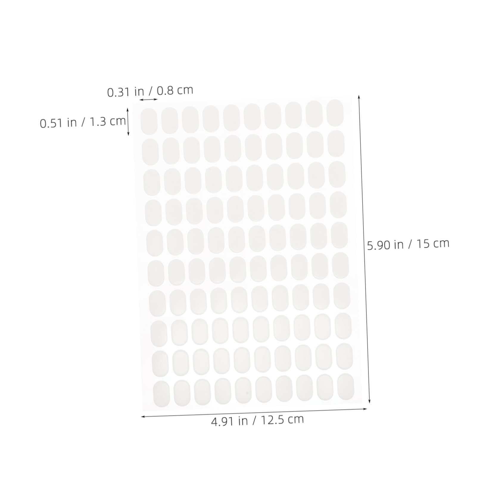 FOMIYES Nail Glue Adhesive Tabs 10 Sheets of Double-sided Jelly Glue for False Nails Display Stand