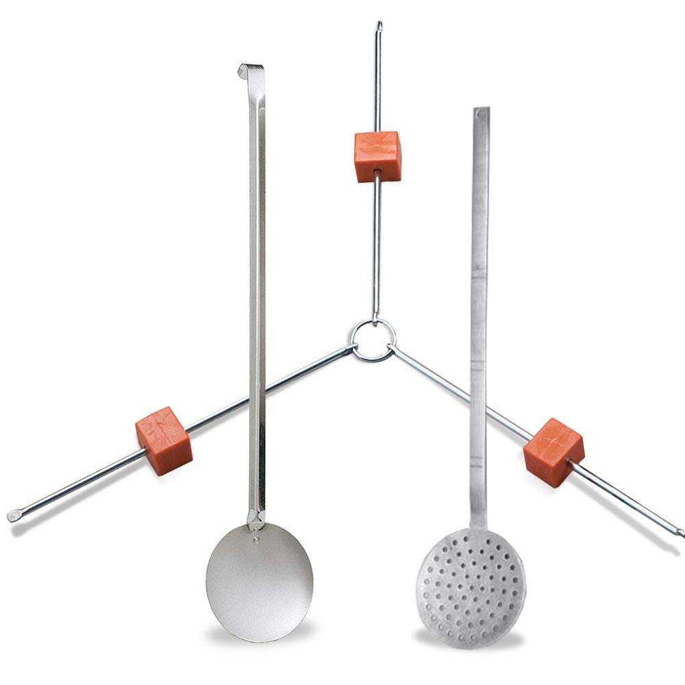 Garcima-FCDB-Kabra Accessory Kit for Paella Skimmer + Long Palette + Trivet