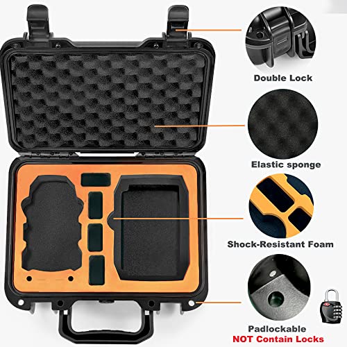 LEKUFEE Portable Waterproof Hard Case for DJI Mini 4K,DJI Mini 2 SE/2 Drone and Accessories(Orange)(Case Only) - Image 3