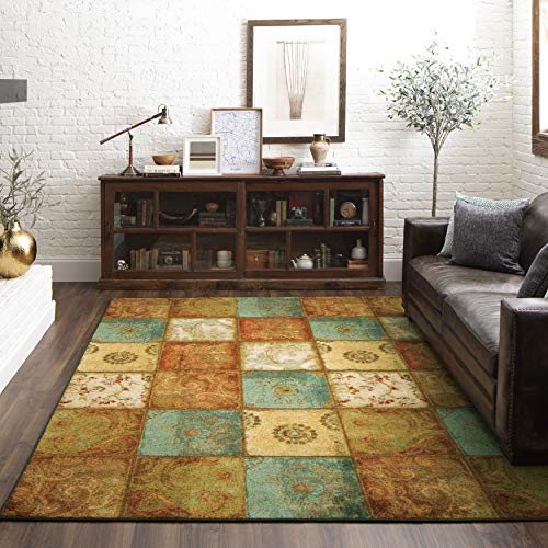 Mohawk Home Free Flow Artifact Panel Patchwork Area Rug, 7'6"X10', Multi #TOP1