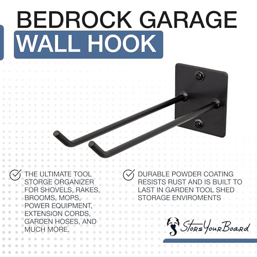 Image of StoreYourBoard Tool Max Single Storage Rack, Wall Mount Home and Garage Hook, Steel Gear Organizer and Hanger