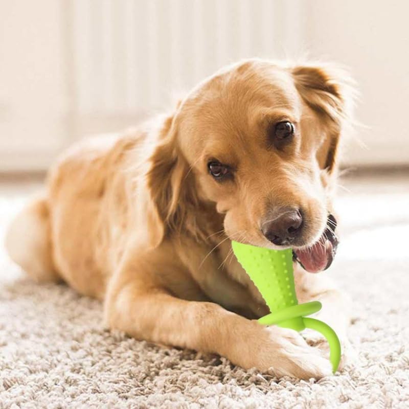 Blauer Schnuller für Hunde, Kauspielzeug, Mini-Bissresistent, Glockenform, Gummi-Schnuller, Glocke, Kauspielzeug, Spiel-Trainingsspielzeug für Haustiere, Welpen, Hunde, Welpen, Molar, Kauspielzeug