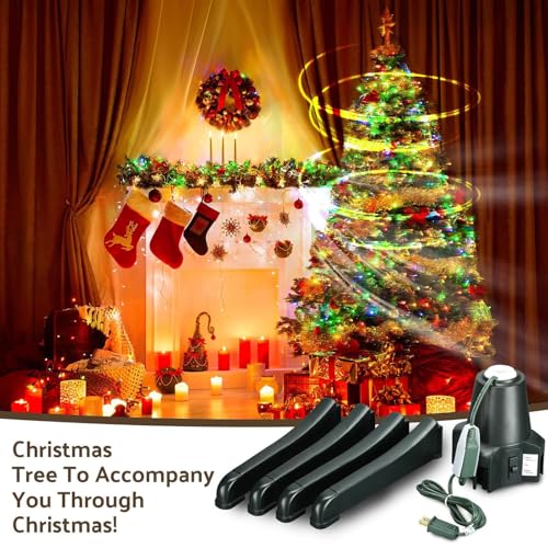 Soporte giratorio de 360° para árboles artificiales grandes y pesados de Navidad 3
