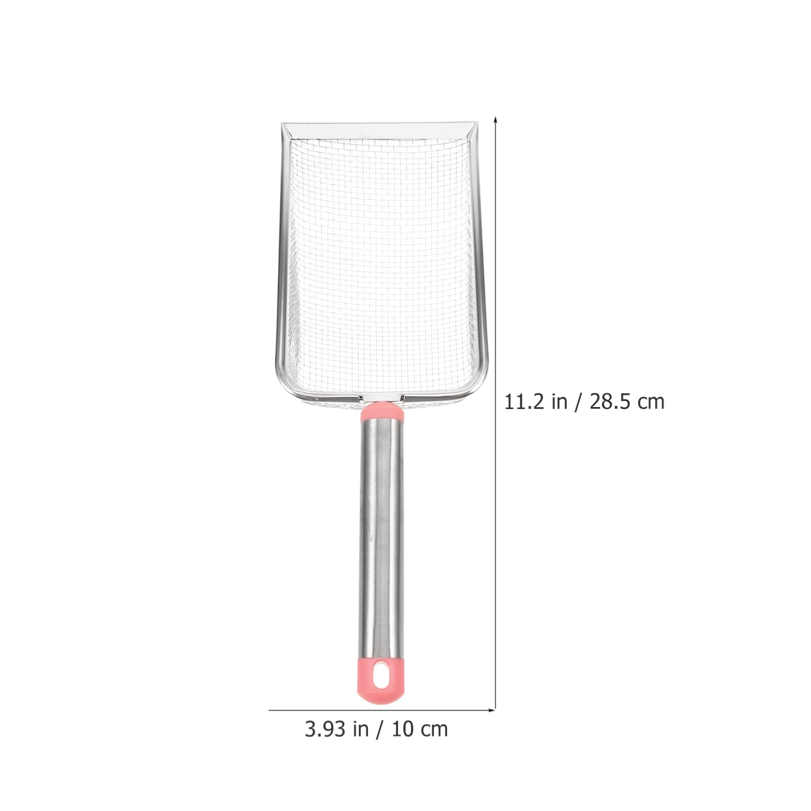Mipcase 5pezzi Rastrello per Lettiera Acciaio Inossidabile per Gatti Strumento Pratico e Resistente per La Pulizia della Sabbia e degli Escrementi con Maglia Accessorio per Amanti degli