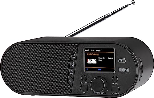 Imperial Radio cyfrowe DABMAN d105 (DAB+/DAB/FM, Bluetooth, kolorowy wyświetlacz, odtwarzacz multimedialny USB) czarny