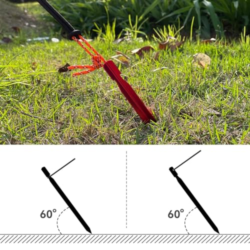 Keovoker 7-inch Tri-Beam Aluminum Stakes