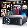 Proiettore 4K [Compatibile con Netflix]1000ANSI Auto Focus/Keystone 4k smart tv Projector, WiFi6 Two-way Bluetooth5.3 Proiettore Portatile 1080p nativo con HDMI ARC/CEC Home Cinema/Esterno Nero