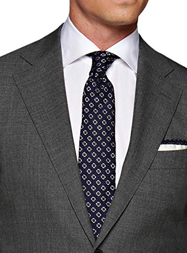 DTI GV Executive Italian Men's Two Button Wool Suit Jacket with Pant 2 Piece Set3